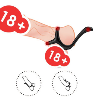 ARMONY - ANNEAU ANAL DOUBLE TRÉSOR NOIR