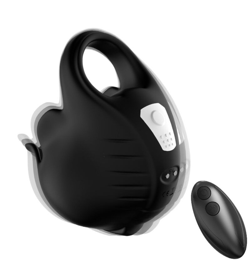 ARMONY - ANNEAU VIBRATEUR À VENTOUSES TÉLÉCOMMANDE NOIR