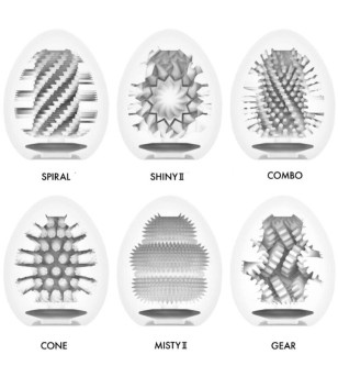 TENGA - OEUF MASTURBATEUR DUR PACK 6 UNITÉS