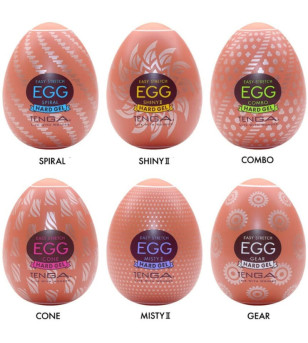 TENGA - OEUF MASTURBATEUR DUR PACK 6 UNITÉS