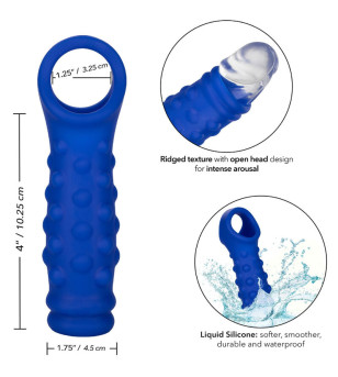 CALEXOTICS - ADMIRAL COUVERCLE DE PÉNIS EN PERLES SILICONE LIQUIDE BLEU