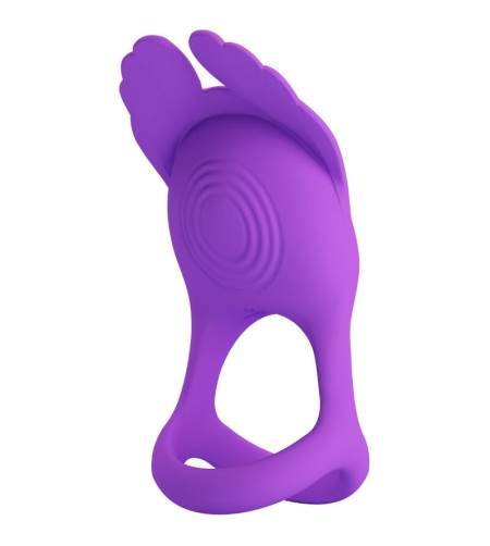 PRETTY LOVE - SILAS ANNEAU PÉNIS VIBRANT 7 VIBRATIONS SILICONE VIOLET