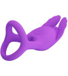 PRETTY LOVE - SILAS ANNEAU PÉNIS VIBRANT 7 VIBRATIONS SILICONE VIOLET