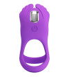 PRETTY LOVE - SILAS ANNEAU PÉNIS VIBRANT 7 VIBRATIONS SILICONE VIOLET