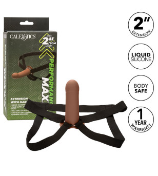 CALEXOTICS - EXTENSION PERFORMANCE MAXX AVEC HARNAIS PEAU BRUN