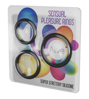 ALIVE - KIT TROIS ANNEAUX DE PLAISIR SENSUELLE