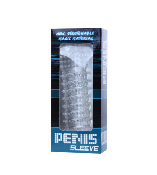 BAILE - GAINE PÉNIENNE  POINTS STIMULANTS ROSE 14 CM