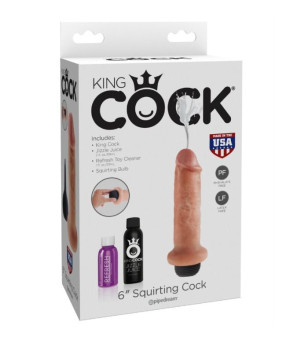 KING COCK - 15.24 CM GODE ÉJACULANTE