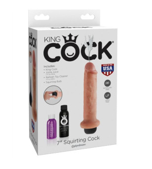 KING COCK - 17.8 CM GODE ÉJACULANTE