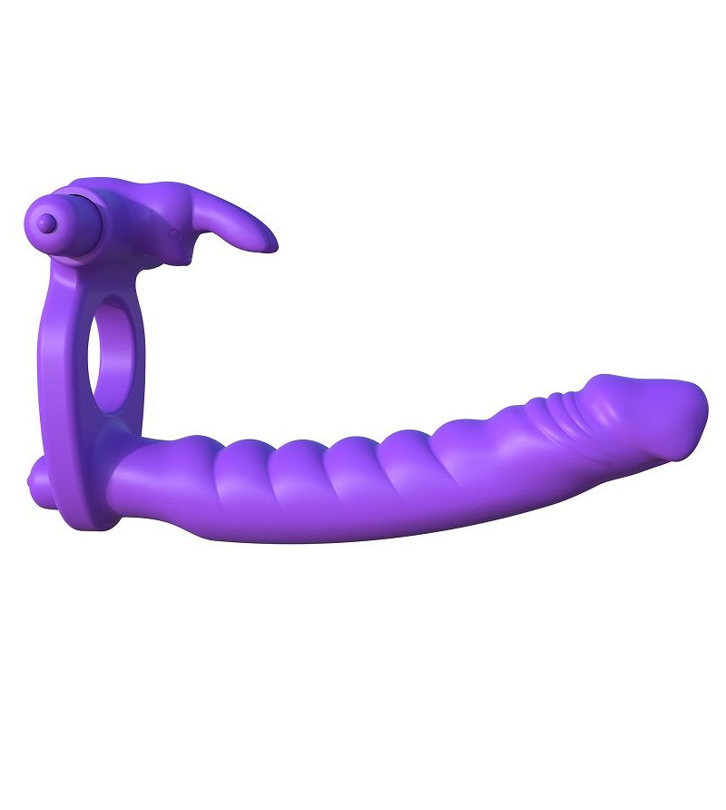 FANTASY C-RINGZ - SILICONE DOUBLE VIBRATOR RABBIT