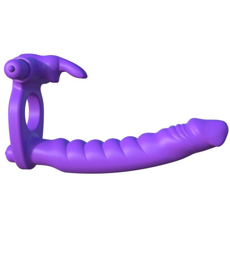 FANTASY C-RINGZ - SILICONE DOUBLE VIBRATOR RABBIT