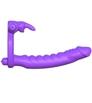 FANTASY C-RINGZ - SILICONE DOUBLE VIBRATOR RABBIT