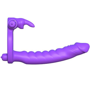 FANTASY C-RINGZ - SILICONE DOUBLE VIBRATOR RABBIT