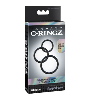 FANTASY C-RINGZ - SILICONE 3 ANNEAUX STAMINA SET