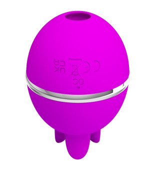 PRETTY LOVE - VIBRATEUR ROND EN SILICONE GEMINI BALL VIOLET