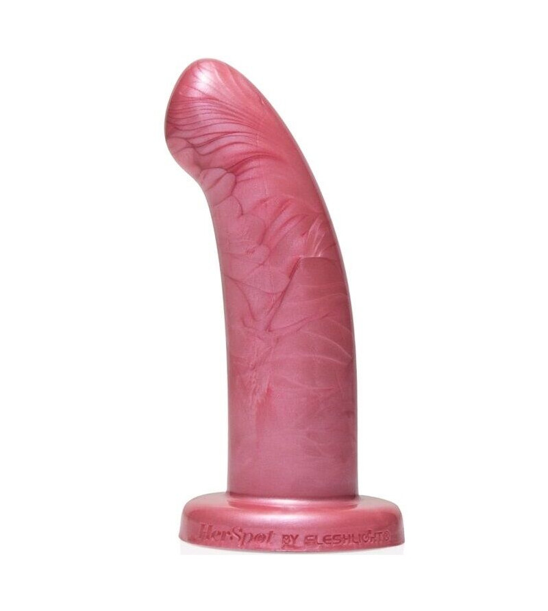 HERSPOT FLESHLIGHT - GODE COURBÉ ROSE DORÉ S