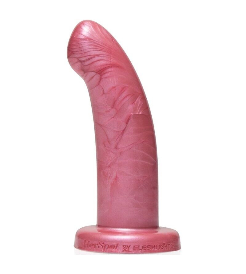 HERSPOT FLESHLIGHT - GODE COURBÉ ROSE DORÉ M