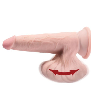 KING COCK - BALLES GODE 3D PLUS 24.5 CM PEAU CLAIRE