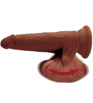 KING COCK - BALLES GODE 3D PLUS 24.5 CM MARRON