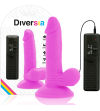 DIVERSIA - DILDO VIBRANT FLEXIBLE VIOLET 17 CM -O- 3.3 CM