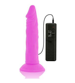 DIVERSIA - DILDO VIBRANT FLEXIBLE VIOLET 23 CM -O- 4.3 CM