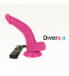 DIVERSIA - DILDO VIBRANT FLEXIBLE VIOLET 21.5 CM -O- 4.5 CM