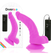 DIVERSIA - DILDO VIBRANT FLEXIBLE VIOLET 21.5 CM -O- 4.5 CM