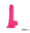 DIVERSIA - DILDO VIBRANT FLEXIBLE ROSE 20.5 CM -O- 4.2 CM