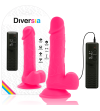 DIVERSIA - DILDO VIBRANT FLEXIBLE ROSE 20.5 CM -O- 4.2 CM