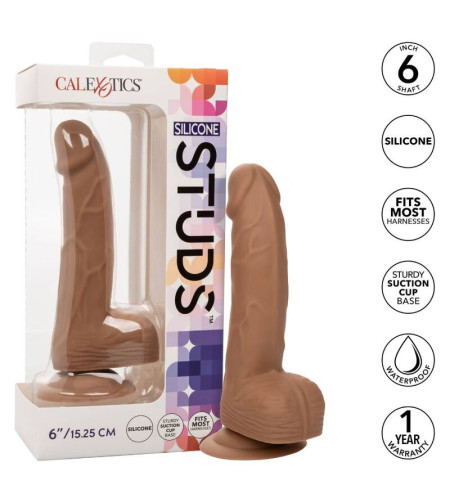 CALEXOTICS - CLOUS EN SILICONE 15.24 CM MARRON