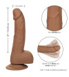 CALEXOTICS - CLOUS EN SILICONE 15.24 CM MARRON