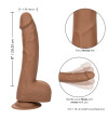 CALEXOTICS - CLOUS EN SILICONE 20.32 CM MARRON