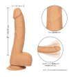 CALEXOTICS - CLOUS EN SILICONE 20.32 CM PEAU