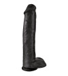 KING COCK - PÉNIS RÉALISTE AVEC BOULES 34.2 CM NOIR