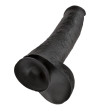 KING COCK - PÉNIS RÉALISTE AVEC BOULES 34.2 CM NOIR