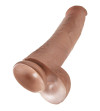 KING COCK - PÉNIS RÉALISTE AVEC BOULES 34.2 CM CARAMEL