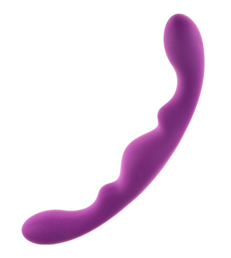 ALIVE - GODE LUNA DOUBLE PÉNÉTRATION SILICONE VIOLET 25 CM