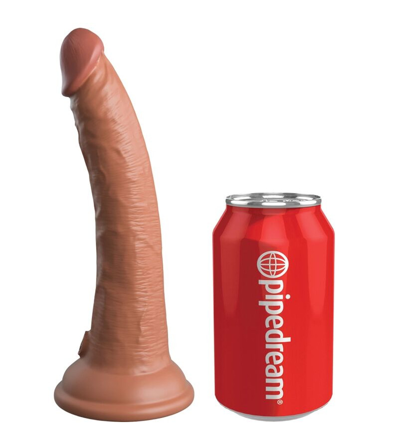 KING COCK - ELITE GODE RÉALISTE EN SILICONE 17.8 CM CARAMEL