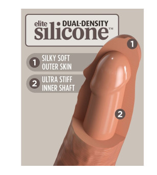 KING COCK - ELITE GODE RÉALISTE EN SILICONE 20.3 CM CARAMEL