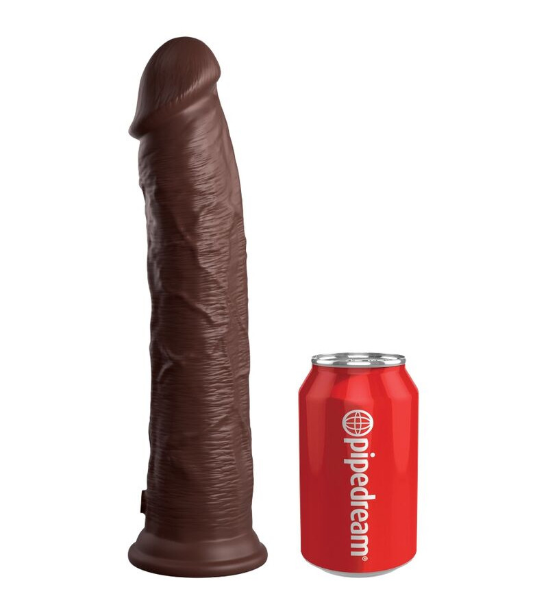 KING COCK - ELITE GODE RÉALISTE EN SILICONE 28 CM MARRON