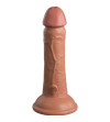 KING COCK - ELITE GODE RÉALISTE VIBRANT  SILICONE 15.2 CM CARAMEL