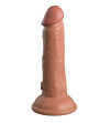 KING COCK - ELITE GODE RÉALISTE VIBRANT  SILICONE 15.2 CM CARAMEL