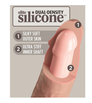 KING COCK - ELITE GODE RÉALISTE VIBRANT  SILICONE 15.2 CM