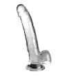 KING COCK - CLEAR GODE AVEC TESTICULES 20.3 CM TRANSPARENT