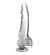 KING COCK - CLEAR GODE  TESTICULES 19 CM TRANSPARENT