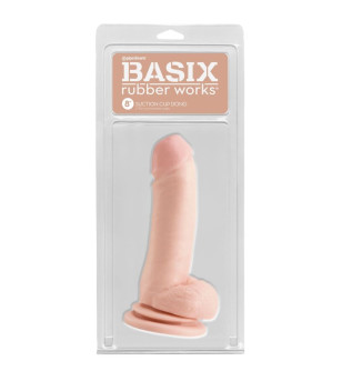 BASIX - Pénis en gelée naturelle avec ondes stimulantes 18 cm