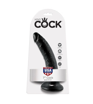 KING COCK - 7 GODE NOIR 17.8 CM