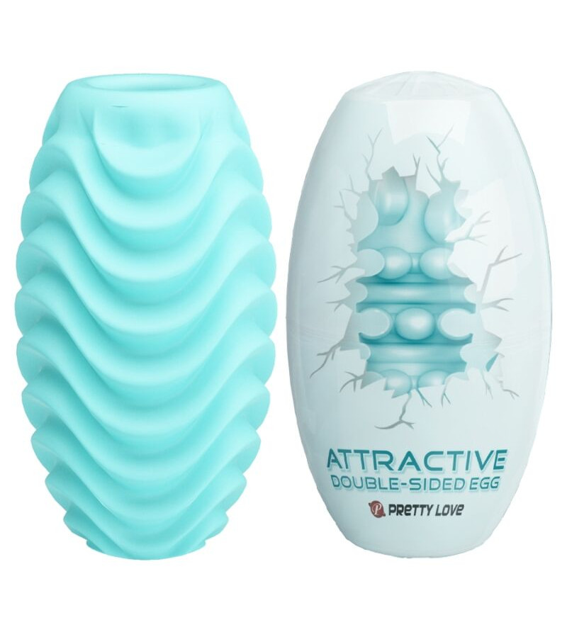 PRETTY LOVE - OEUF MASTURBATEUR DOUBLE FACE TURQUOISE