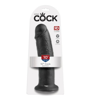 KING COCK - 10 GODE NOIR 25 CM