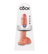 KING COCK - 10 CHAIR DE GODE AVEC BOULES 26.5 CM